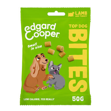 Edgard & Cooper Snacks Mini de Borrego e Peru para cães